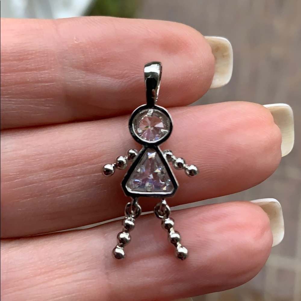 Sterling Silver Kidstone Kollectables CZ Charm